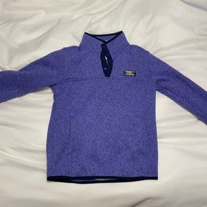L.L. Bean Purple Pullover Kids size M 10/12